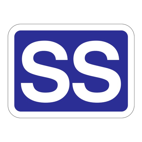 画像1: 送料無料・販促シール「SS」40×29mm「1冊500枚」 (1)