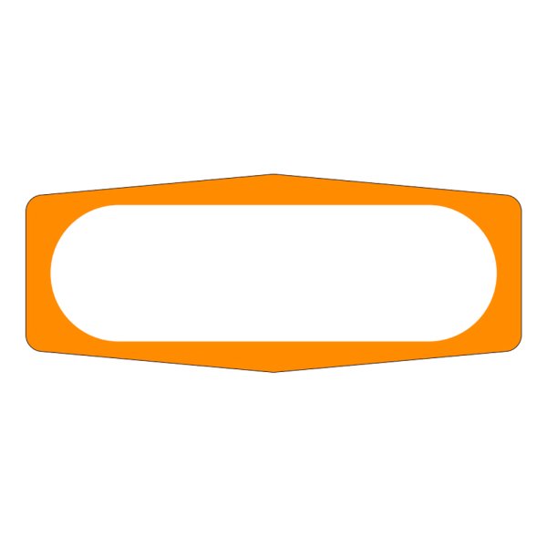 画像1: 送料無料・販促シール「空欄」50×20mm「1冊1,000枚」 (1)
