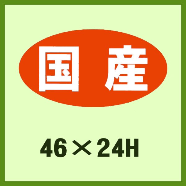 画像1: 送料無料・販促シール「国産」46×24mm「1冊1,000枚」 (1)