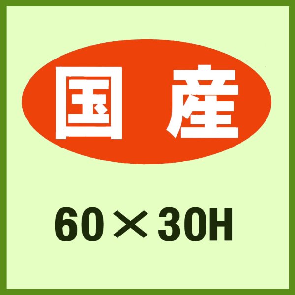 画像1: 送料無料・販促シール「国産」60×30mm「1冊750枚」 (1)