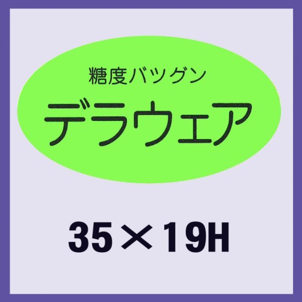 画像1: 送料無料・販促シール「デラウェア」35×19mm「1冊900枚」 (1)