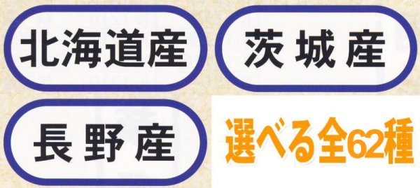 画像1: 送料無料・販促シール「都道府県ほか産地別シール」42×18mm「1冊1,000枚」全56種 (1)